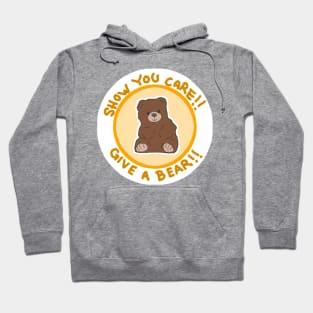 Show you care, give a bear! Golden Hoodie